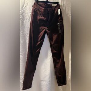 Maurices Burgundy High Rise Jegging